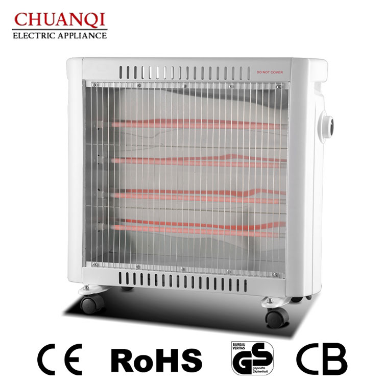 Hogyan változtatja meg téli kényelmét egy 1600 W-os, 4 csöves, görgős kvarcfűtő?